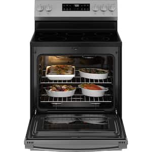 30 in. 5 Element Free-Standing Electric Range in Stainless Steel with Crisp Mode