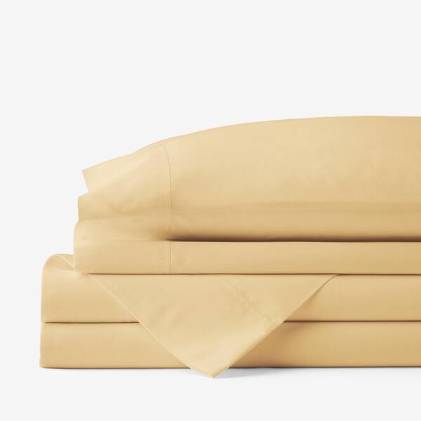 The Company Store Company Cotton Butterscotch Cotton Percale King Sheet Set