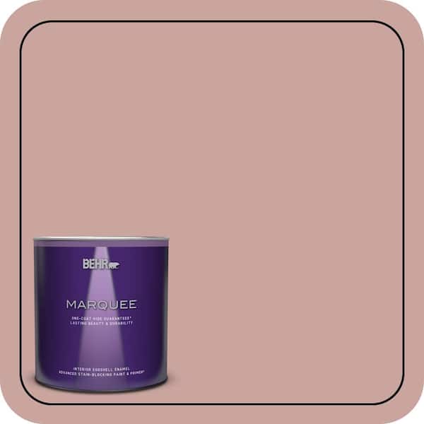 BEHR MARQUEE 1 qt. #160E-3 Rose Potpourri Eggshell Enamel Interior Paint & Primer