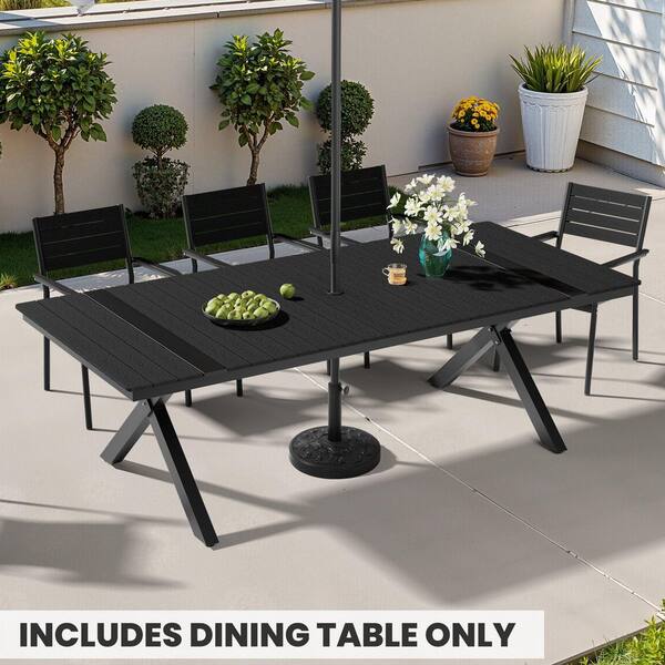 Crestlive Products 94 in. Outdoor Dining Table Aluminum-Framed
