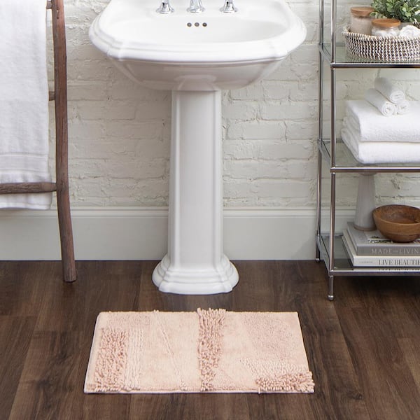 Composition Blush 27 in. x 45 in. Cotton Bath Mat