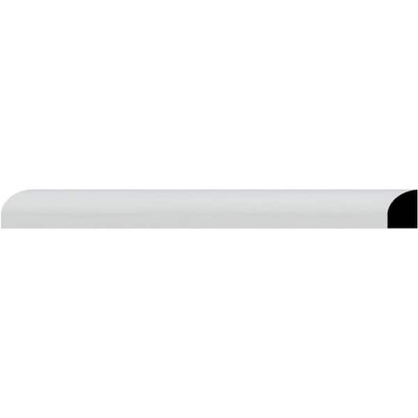 WM129 0.44 in. D x 0.69 in. W x 6 in. L Wood (Finger-Joint Pine) Baseboard Moulding Sample