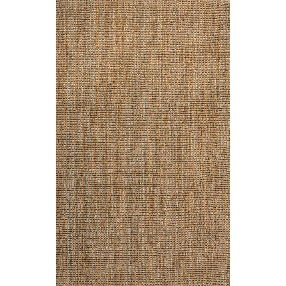Natural Handwoven Jute Rectangular Area Rug, 5 x 8 ft