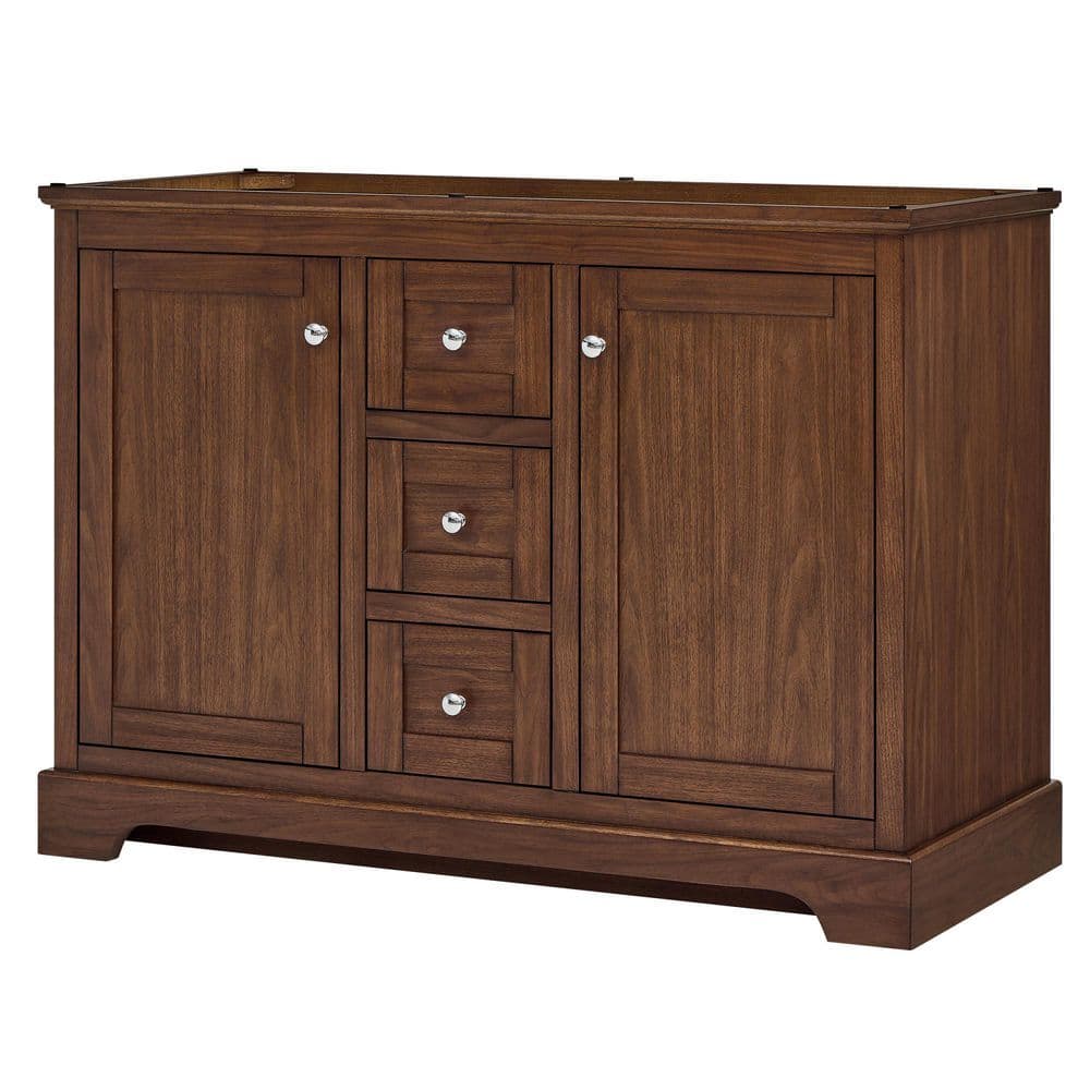 Avery 47.25 in. Bath Vanity Cabinet without Top in Dark Walnut price history on PriceWatchPro