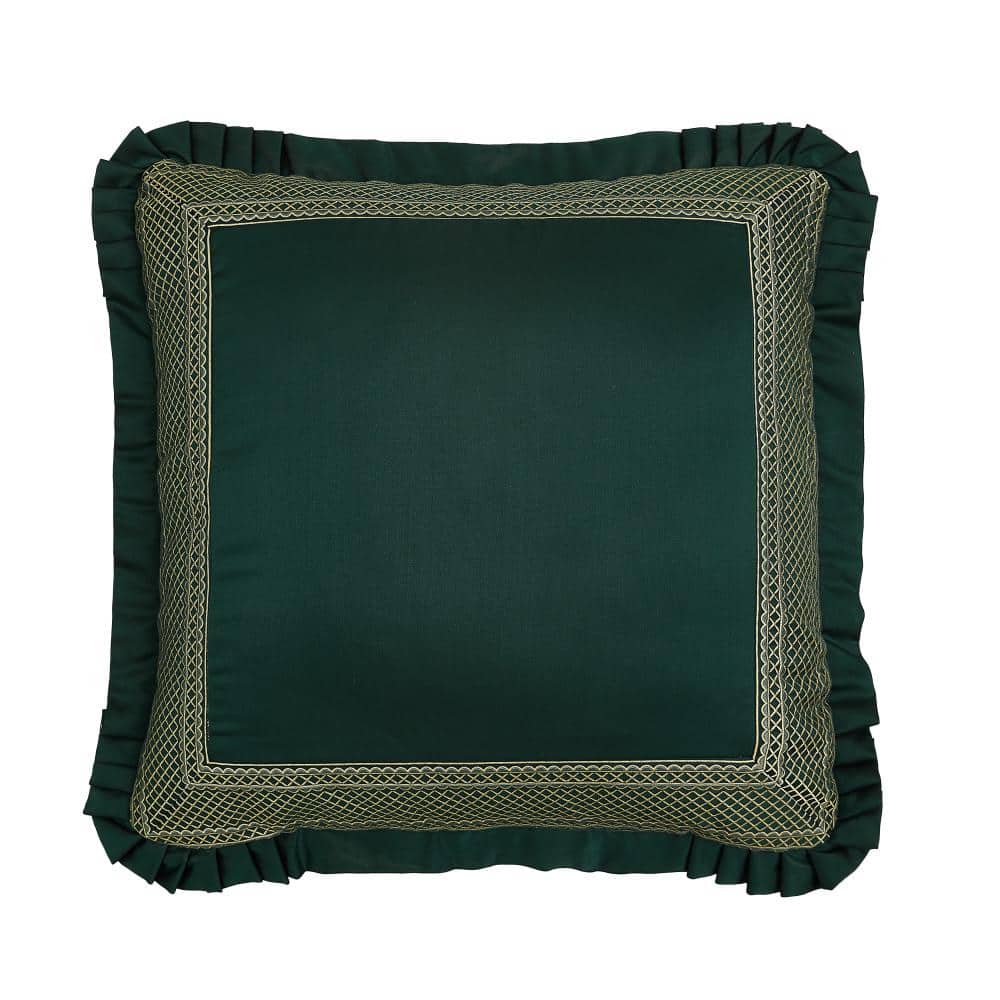 Bowery Forest Border Polyester Euro Sham 26 in. L x 26 in. W