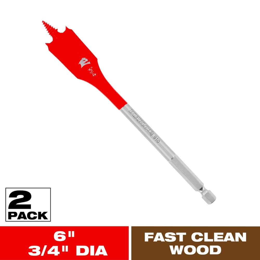 3/4 in. x 6 in. SPEEDemon High Speed Steel Spade Bit (2-Piece) price history on PriceWatchPro