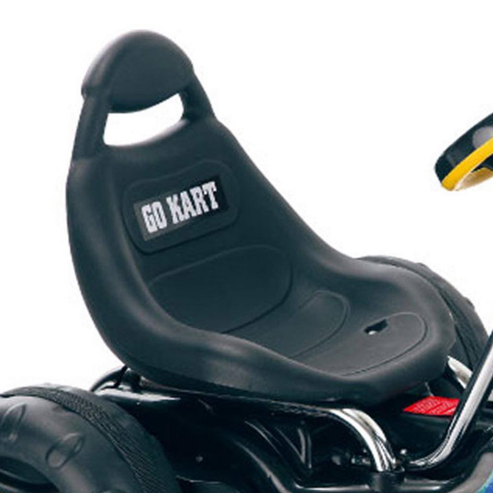 Black and Yellow 4-Wheel Pedal Go Kart for Kids
