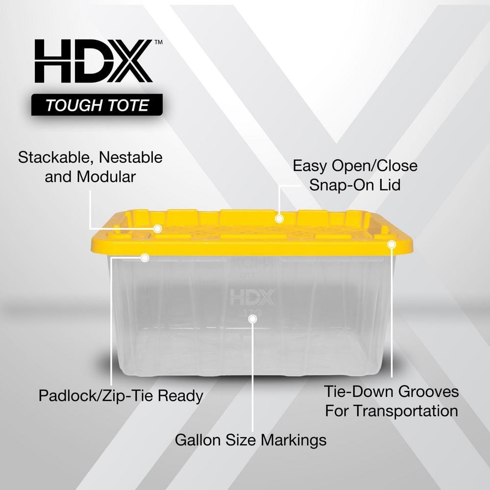 HDX 17 Gal. Tough Storage Tote