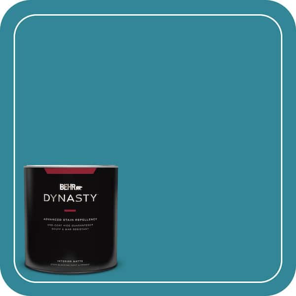 BEHR DYNASTY 1 qt. #M470-6 Precious Stone One-Coat Hide Matte Interior Stain-Blocking Paint and Primer