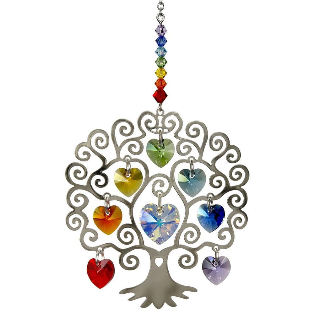 WOODSTOCK CHIMES Woodstock Rainbow Makers Collection, Crystal Tree of Life,  4 in. Crystal Suncatcher CTL CTL - The Home Depot