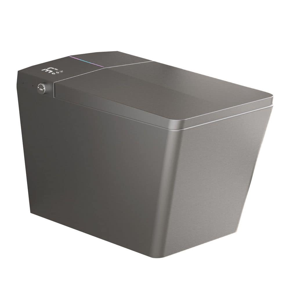 Luxury Square Smart Bidet Toilet 1.28 GPF in Matte Gray with Auto Flush, Heated Seat, Remote Control price history on PriceWatchPro