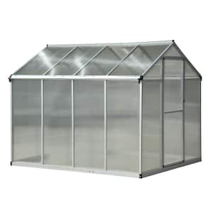 6.25 ft. W x 8 ft. Stable Outdoor Walk-In Garden Greenhouse with Roof Vent for Plants, Herbs and Vegetables