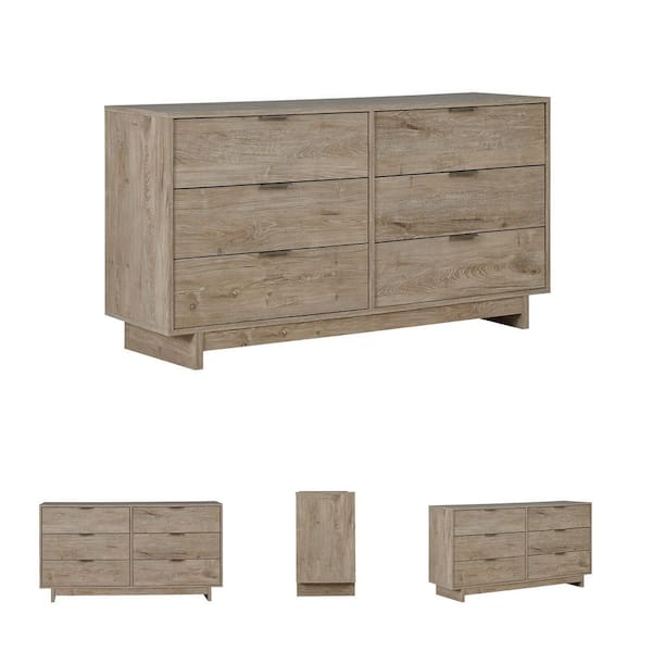signature design by ashley oliah brown woodgrain dresser Graystorm Five Drawer Chest