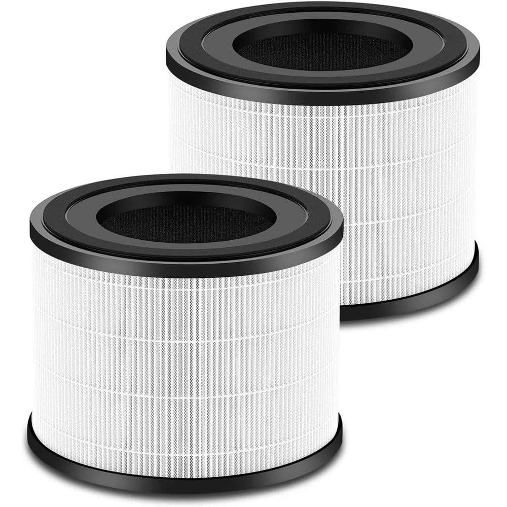 250 sq. ft. HEPA White Air Purifier, 3-in-1 H13 True Replacement Filter,  Activated Carbon Filter, 2-Pack for Room price history on PriceWatchPro