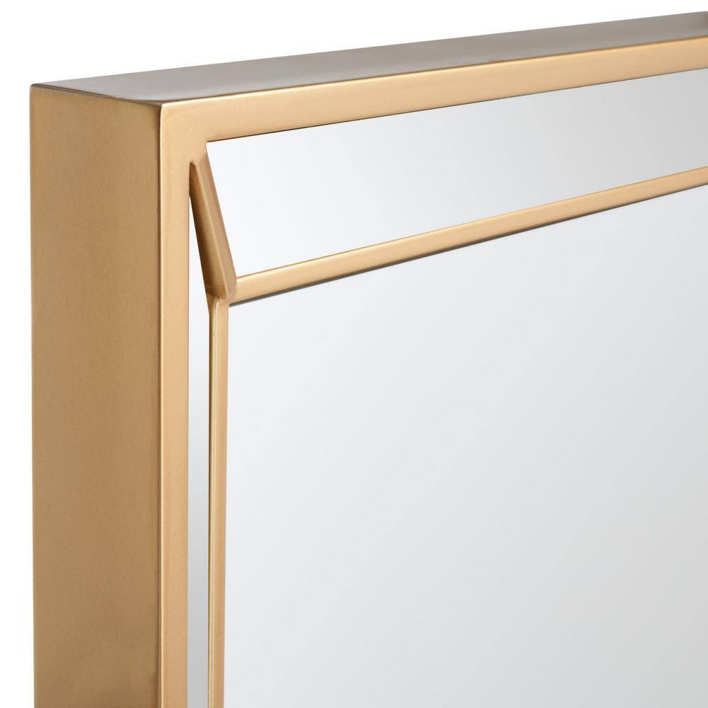 Presea 36-Inch Square Gold Framed Mirror