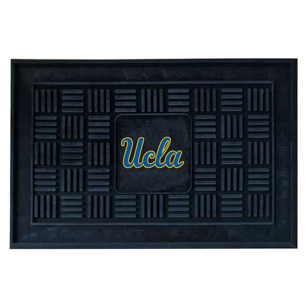 FANMATS NCAA UCLA Black 19.5 in. x 31.25 in. Outdoor Vinyl Medallion Door Mat