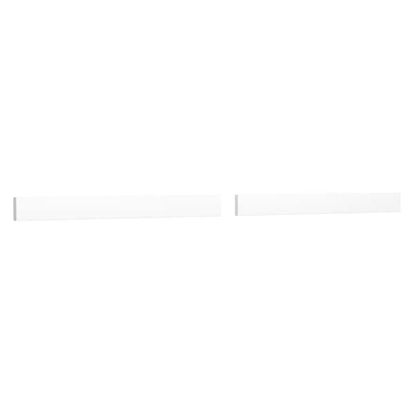 66 in. Cultured Marble Backsplash in White