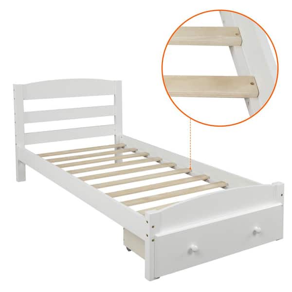 Habitat Mia Single Bed Frame With Drawers White By Argos, 47 OFF