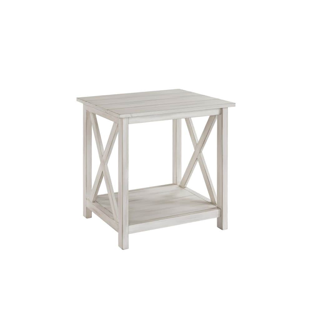 Jamestown White Wash End Table