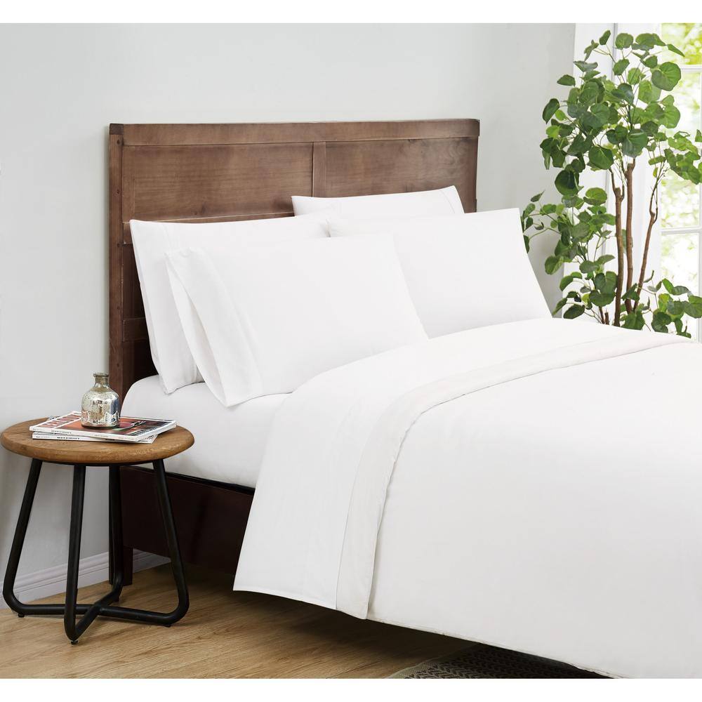 5 PCs Split Bed Sheet Set Adjustable Bed Sheets 100% Cotton Dark Grey Solid 
