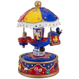7 .5'' Children's Rotating Boat Plane and Train Carousel Music Box