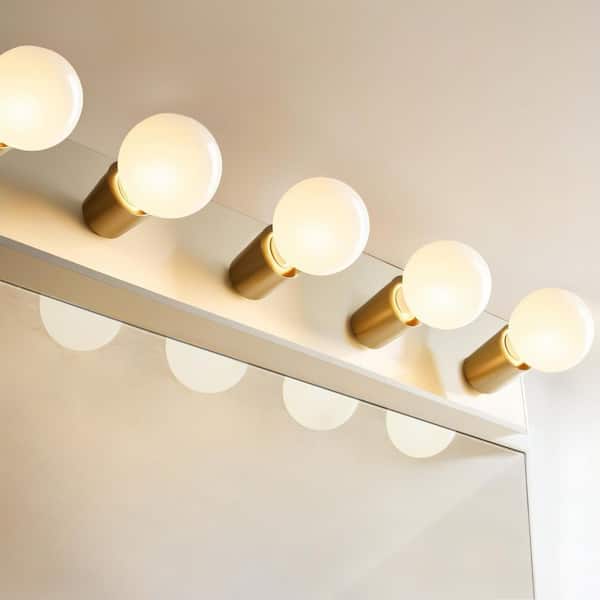 100-Watt Equivalent G25 Dimmable Globe Frosted Glass Filament LED Vintage Edison Light Bulb Daylight (3-Pack)