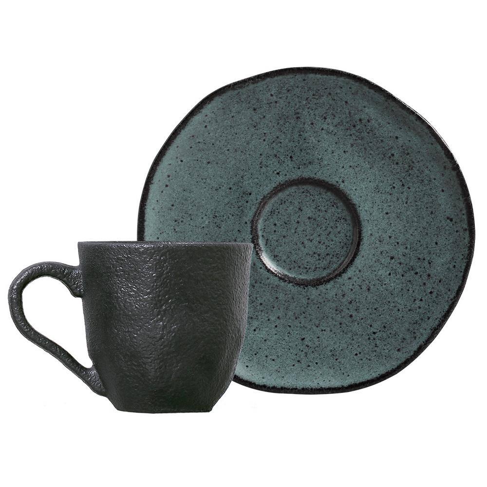 4.06 oz. Night Sky Stoneware Organic Coffee Cup and Organic Saucer (Set of 6) price history on PriceWatchPro