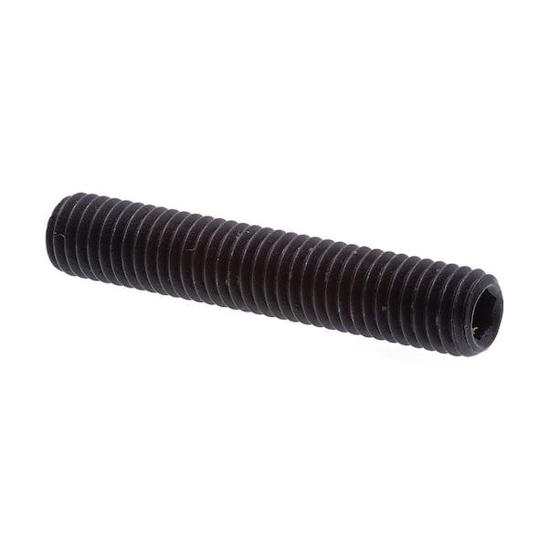 Prime-Line M8-1.25 x 45 mm Black Oxide Coated Steel Socket Set Screws (10-Pack)