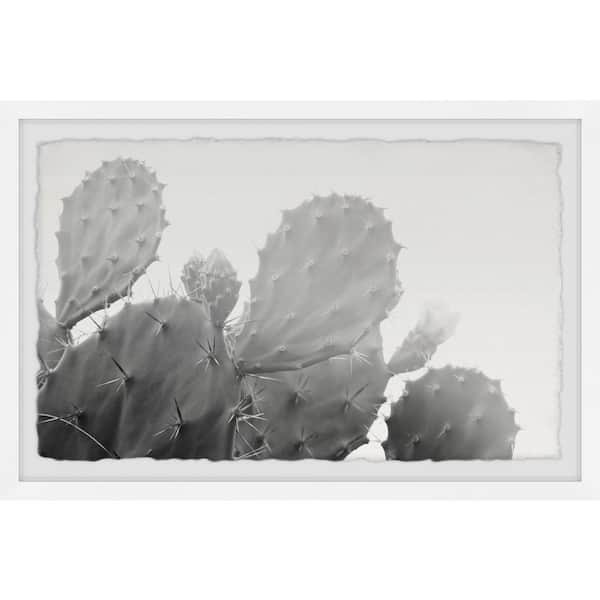Unbranded "Grey Cactus" by Marmont Hill Framed Nature Art Print 20 in. x 30 in.