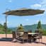 JOYESERY 180 Lbs Patio Umbrella Base in Black, Water/Sand Filled ...