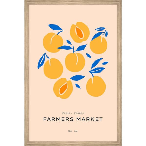 Unbranded "Paris Farmers Market" by Marmont Hill Framed Food Art Print 12 in. x 8 in.