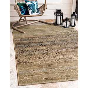 Outdoor Transitional Beige 10' 0 x 12' 0 Area Rug