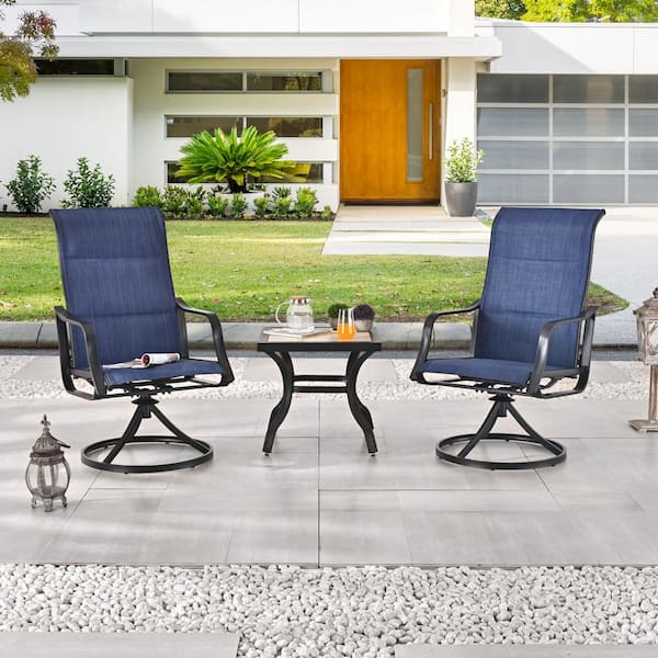 TOP HOME SPACE 3-Piece Metal Outdoor Bistro Set