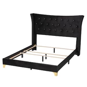 Easton Black Queen Panel Bed