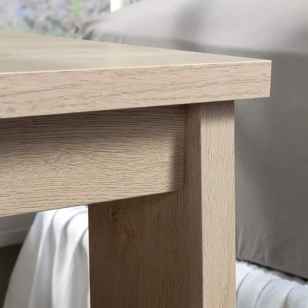 Chalked Chestnut 1-Drawer Nightstand with Open Shelf
