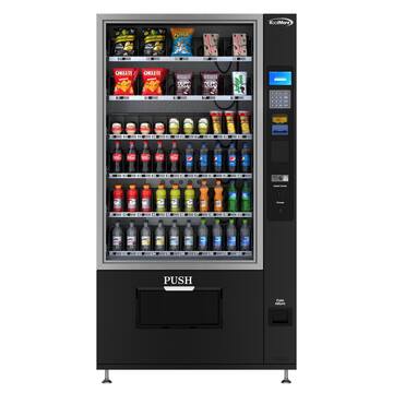 Koolmore 41 in. Refrigerated Vending Machine, 60 Slots With Bill Acceptor in Black, 75 cu. ft. HD-RSVMB-60