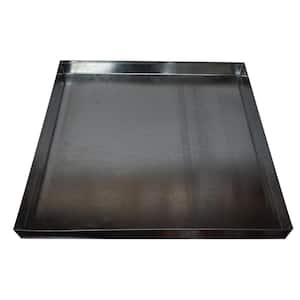 30 in. x 32 in. x 2 in. 26-Gauge Galvanized Steel Drain Pan without Hole