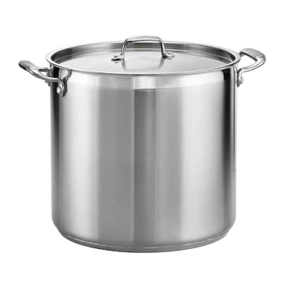 Gourmet 24 qt. Stainless Steel Stock Pot with Lid