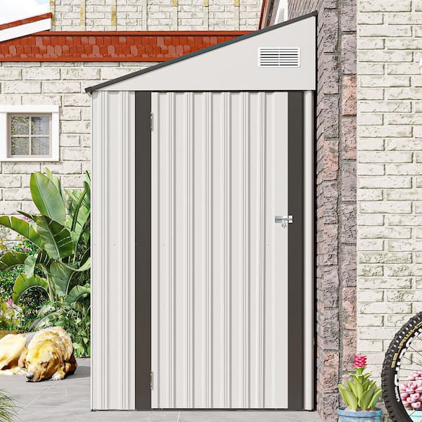4 ft. x 8 ft. Metal Shed with Lockable Door (32 sq. ft. )