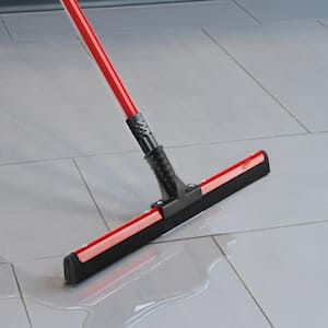 Wet Room Floor Squeegee, Adjustable Water Squeegee 50cm Silicone Blade with  Long Handle Heavy Duty Shower Mop Perfect for Floors, Windows, Garage