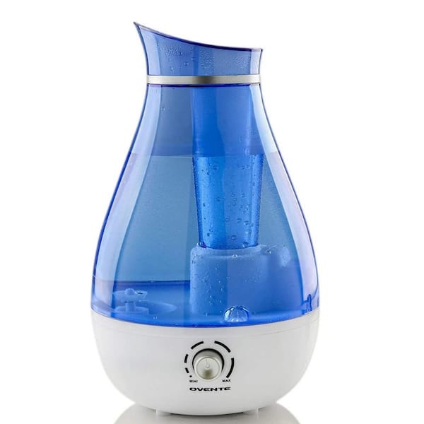 OVENTE 20-Watt Blue BPA-Free Ultrasonic Cool Mist Humidifier with 2.5 l Refillable Tank and Adjustable Moisture Control