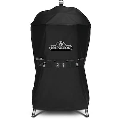 22 in. Charcoal Grill Cover for Leg Models in Black