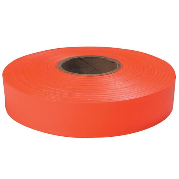 1 in. x 600 ft. Orange Flagging Tape