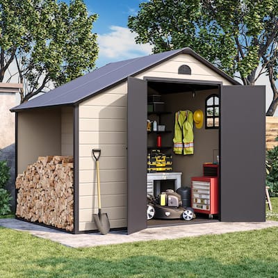 8 ft. W x 12.5 ft. D Plastic Storage Shed – Stylerk