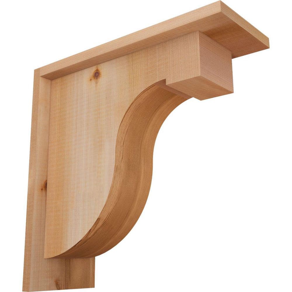 5-1/2 in. x 14 in. x 14 in. Western Red Cedar Del Monte Smooth Corbel with Backplate price history on PriceWatchPro