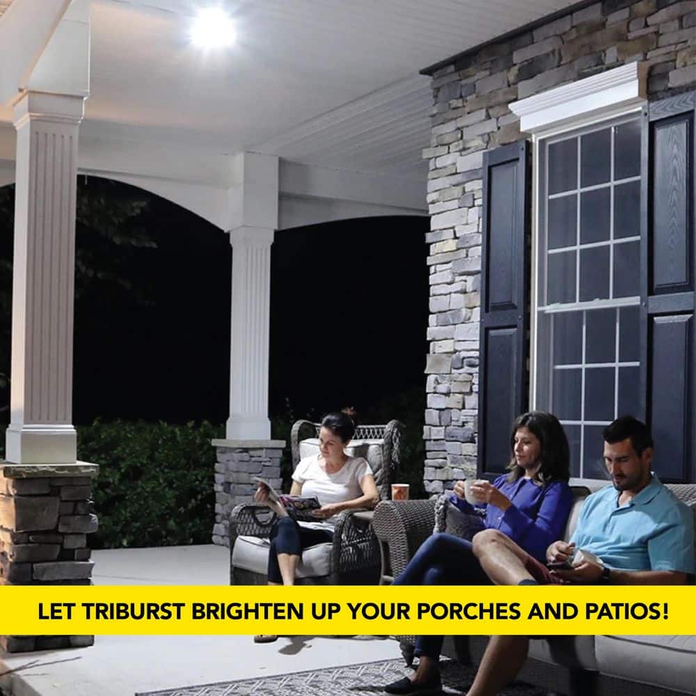 White Aluminum Multi-Directional LED Garage Shop Light