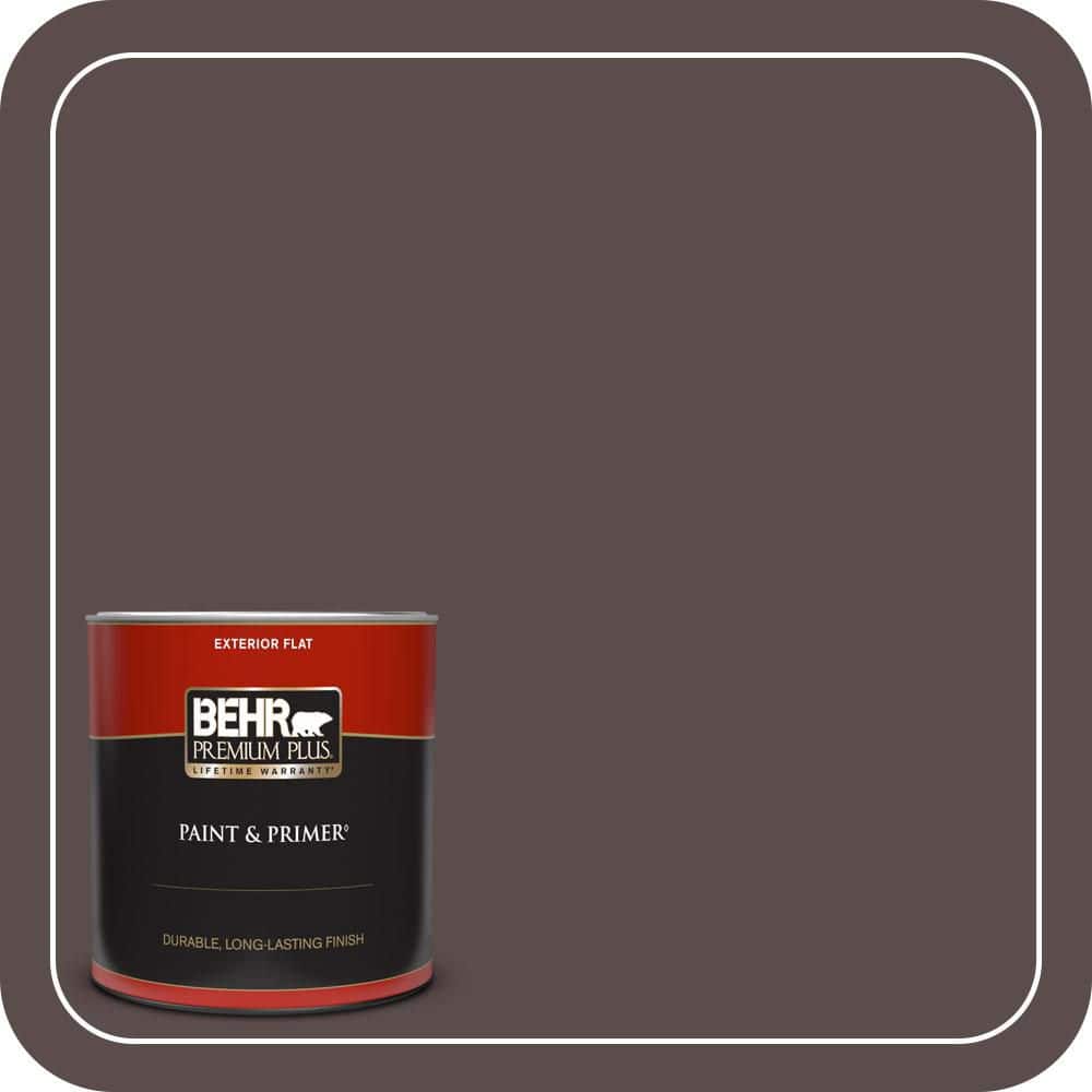 1 qt. #ECC-28-3 Charred Hickory Flat Exterior Paint & Primer price history on PriceWatchPro