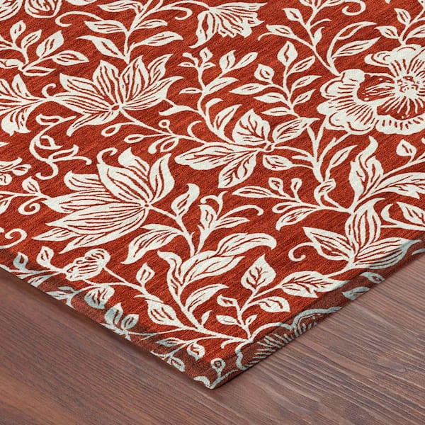Chantille Machine Washable Indoor/Outdoor Abstract ACN2572 Red 2 ft. x 3 ft. Accent Rug