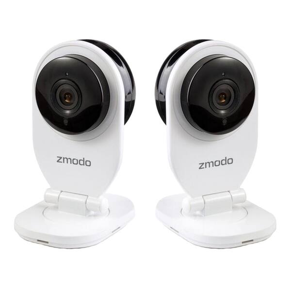 Zmodo ZM-SH721 720p HD Mini Wi-Fi Network IP Standard Surveillance Camera with Audio in White