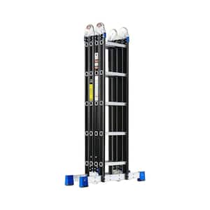 19.6 ft. Reach Aluminium 7 in 1 Telescoping Multi-Position Ladder, 330 lbs. Capacity